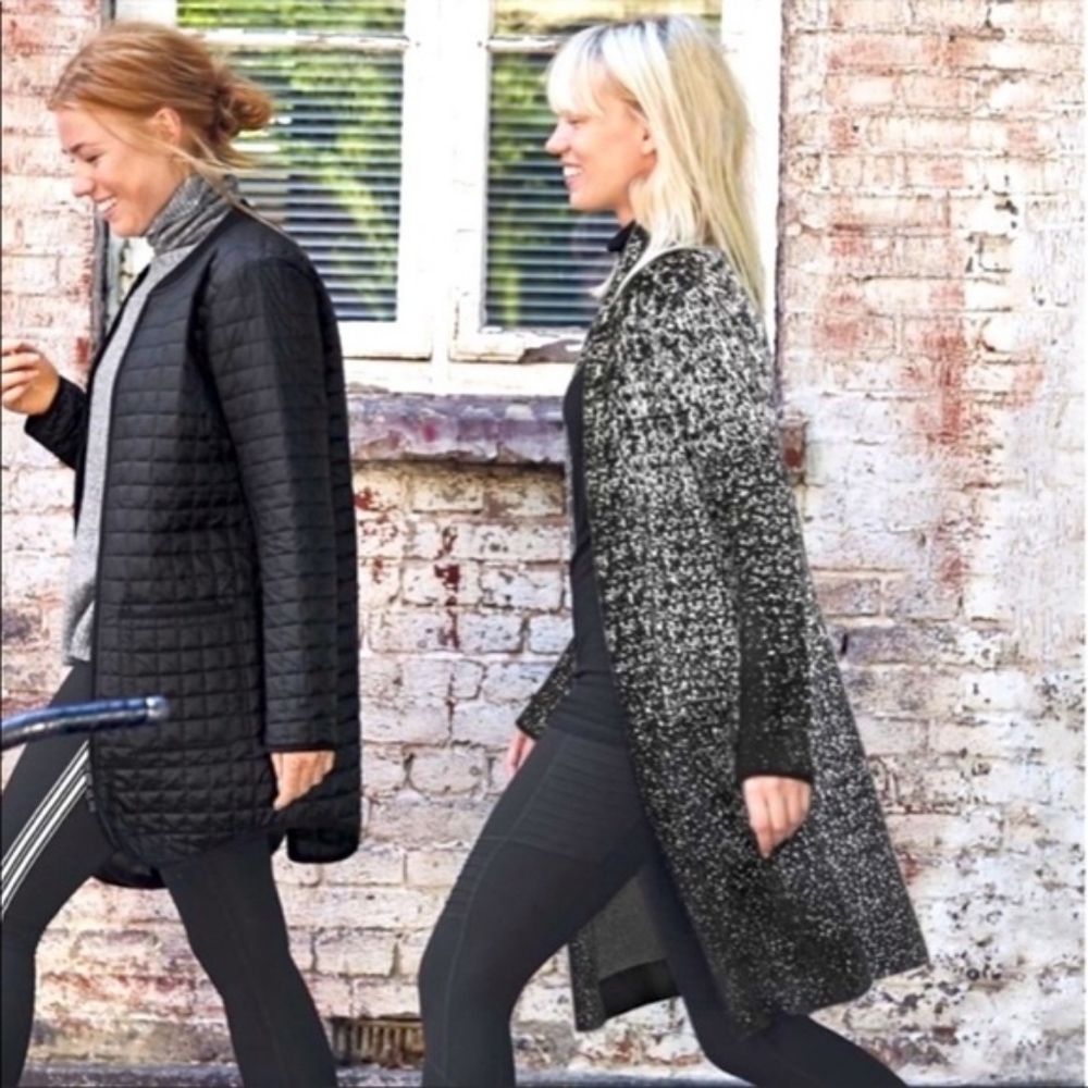 Athleta Wythe Ombre Wool Cashmere Blend Knitted Long Cardigan Coat